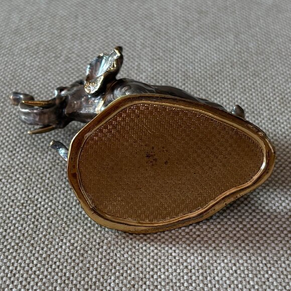 Charming Elephant Figurine with Gold and Gray Accents - Picture 7 of 7